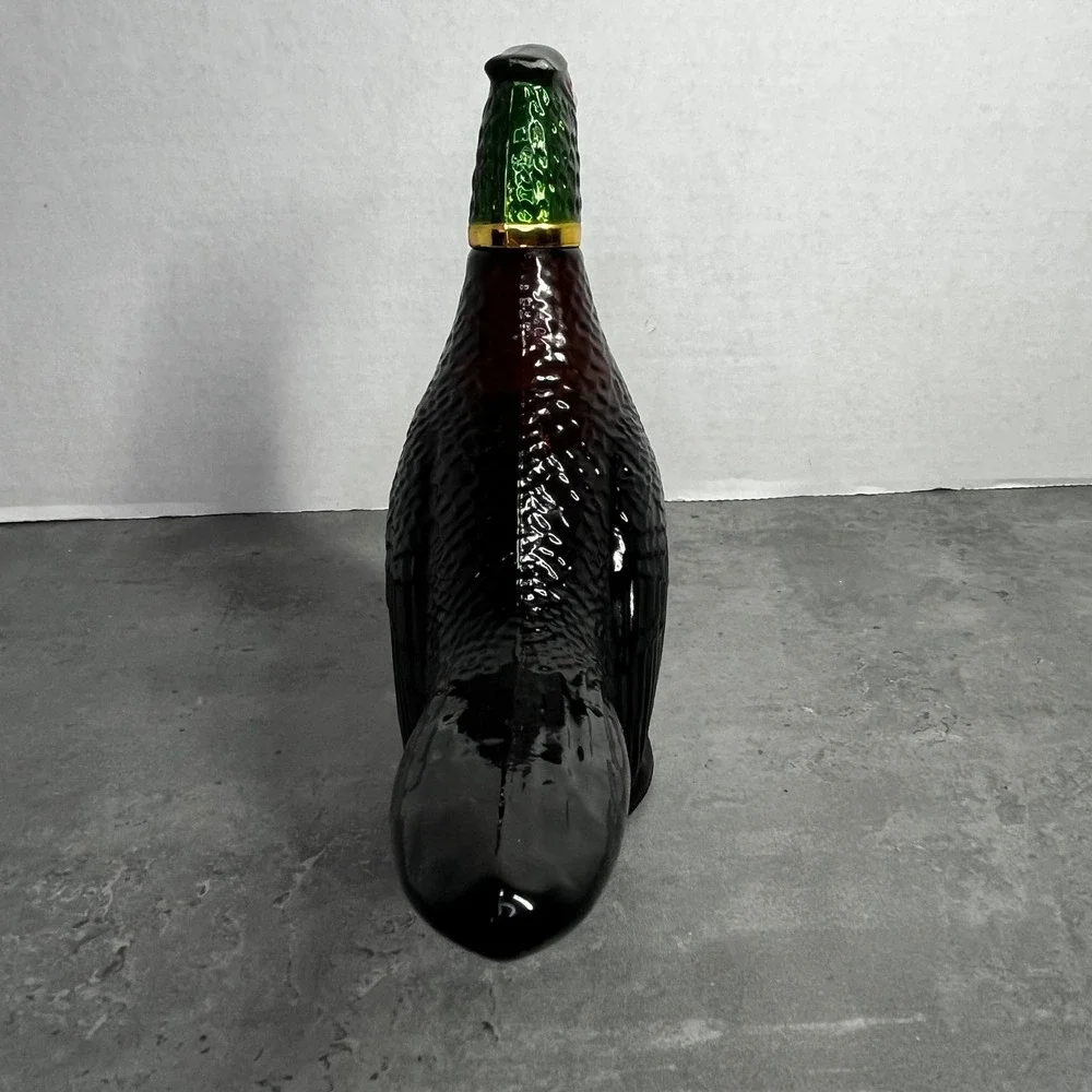 Vintage Avon Pheasant Decanter Oland After Shave Glass Bottle Collectible Brown‎